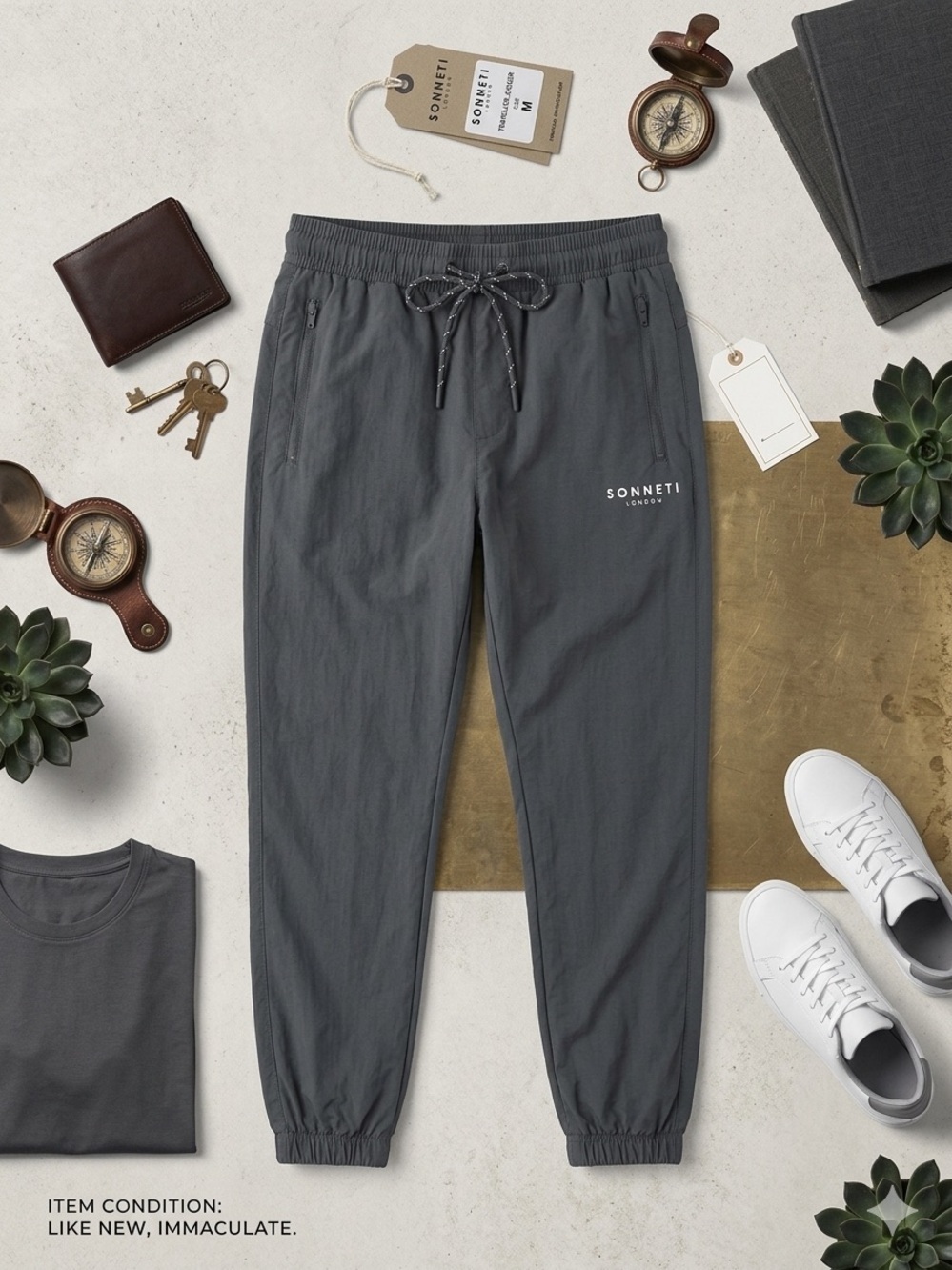 Sonneti London Tech Track Pants - Dark Gray